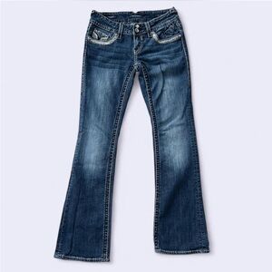 Vigoss embellished low rise bootcut jeans